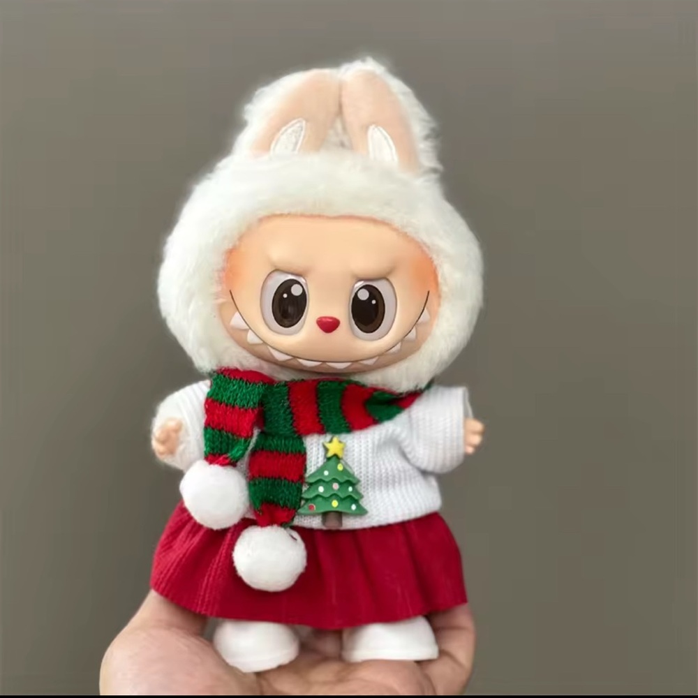 Cute Labubu Christmas Attire